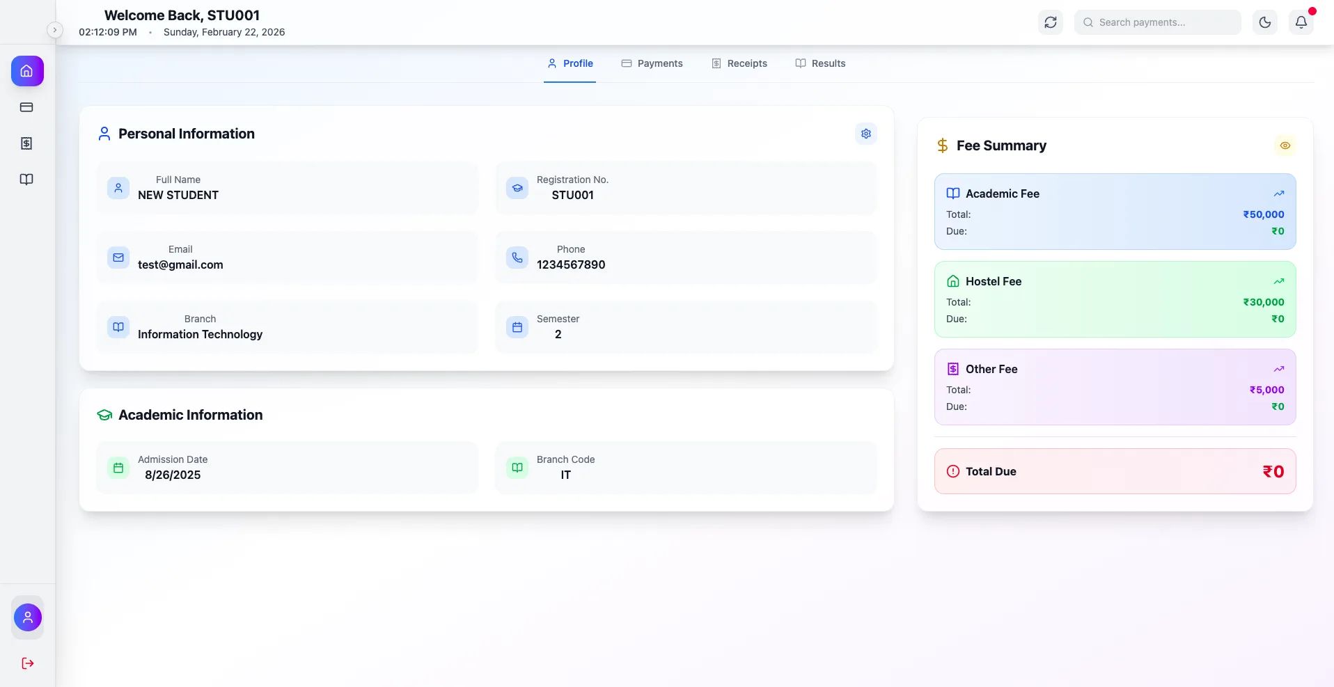 COLLEGE CMS screenshot 4