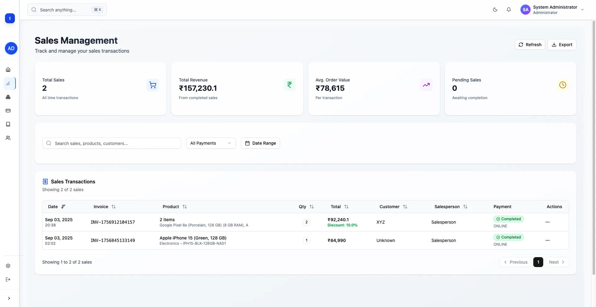 INVENTORY POS SYSTEM screenshot 3